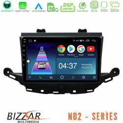 Bizzar ND2 Series 8Core Android14 2+32GB Opel Astra K 2015-2019 Navigation Multimedia Tablet 9" Με Carplay & Android Auto Bizzar ND2 Series 8Core Android14 2+32GB Opel Astra K 2015-2019 Navigation Multimedia Tablet 9" Με Carplay & Android Auto