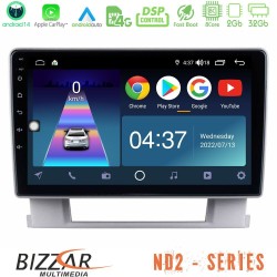 Bizzar ND2 Series 8Core Android14 2+32GB Opel Astra J 2010-2014 Navigation Multimedia Tablet 9" Με Carplay & Android Auto Bizzar ND2 Series 8Core Android14 2+32GB Opel Astra J 2010-2014 Navigation Multimedia Tablet 9" Με Carplay & Android Auto