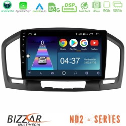 Bizzar ND2 Series 8Core Android14 2+32GB Opel Insignia 2008-2013 Navigation Multimedia Tablet 9" Με Carplay & Android Auto Bizzar ND2 Series 8Core Android14 2+32GB Opel Insignia 2008-2013 Navigation Multimedia Tablet 9" Με Carplay & Android Auto