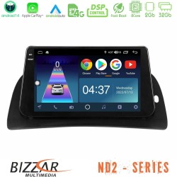 Bizzar ND2 Series 8Core Android14 2+32GB  Renault Kangoo 2015-2018 Navigation Multimedia Tablet 9" Με Carplay & Android Auto