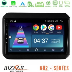 Bizzar ND2 Series 8Core Android14 2+32GB Suzuki Ignis Navigation Multimedia Tablet 9" Με Carplay & Android Auto Bizzar ND2 Series 8Core Android14 2+32GB Suzuki Ignis Navigation Multimedia Tablet 9" Με Carplay & Android Auto