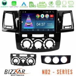 Bizzar ND2 Series 8Core Android14 2+32GB Toyota Hilux 2007-2016 Navigation Multimedia Tablet 9" Με Carplay & Android Auto Bizzar ND2 Series 8Core Android14 2+32GB Toyota Hilux 2007-2016 Navigation Multimedia Tablet 9" Με Carplay & Android Auto