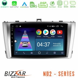 Bizzar ND2 Series 8Core Android14 2+32GB Toyota Avensis T27 Navigation Multimedia Tablet 9" Με Carplay & Android Auto Bizzar ND2 Series 8Core Android14 2+32GB Toyota Avensis T27 Navigation Multimedia Tablet 9" Με Carplay & Android Auto