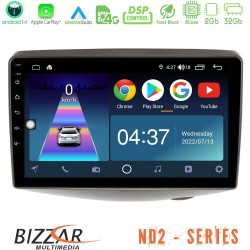 Bizzar ND2 Series 8Core Android14 2+32GB Toyota Yaris 1999 - 2006 Navigation Multimedia Tablet 9" Με Carplay & Android Auto Bizzar ND2 Series 8Core Android14 2+32GB Toyota Yaris 1999 - 2006 Navigation Multimedia Tablet 9" Με Carplay & Android Auto