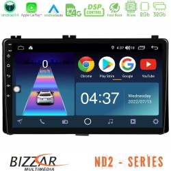 Bizzar ND2 Series 8Core Android14 2+32GB Toyota Corolla/Auris 2017-2019 Navigation Multimedia Tablet 9" Με Carplay & Android Auto Bizzar ND2 Series 8Core Android14 2+32GB Toyota Corolla/Auris 2017-2019 Navigation Multimedia Tablet 9" Με Carplay & Android Auto