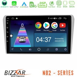 Bizzar ND2 Series 8Core Android14 2+32GB Toyota Avensis T25 02/2003–2008 Navigation Multimedia Tablet 9" Με Carplay & Android Auto Bizzar ND2 Series 8Core Android14 2+32GB Toyota Avensis T25 02/2003–2008 Navigation Multimedia Tablet 9" Με Carplay & Android Auto