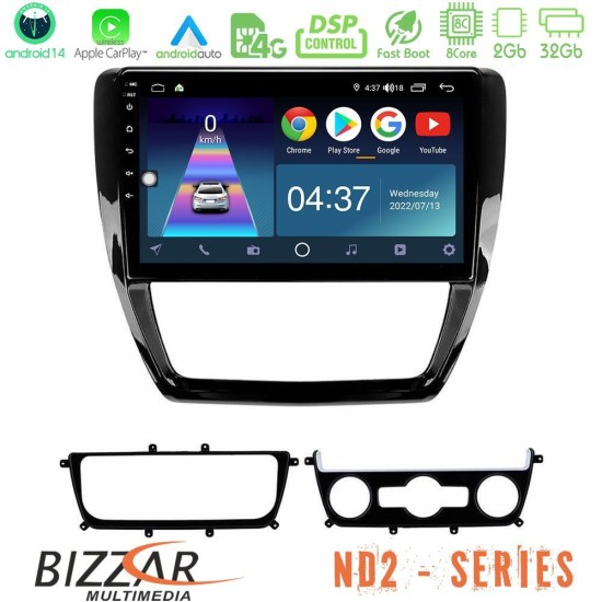 Bizzar ND2 Series 8Core Android14 2+32GB  VW Jetta Navigation Multimedia Tablet 10" Με Carplay & Android Auto