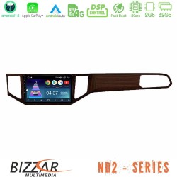 Bizzar ND2 Series 8Core Android14 2+32GB VW Sportsvan 2014-2020 Navigation Multimedia Tablet 9" (Ξύλινη απόχρωση) Με Carplay & Android Auto Bizzar ND2 Series 8Core Android14 2+32GB VW Sportsvan 2014-2020 Navigation Multimedia Tablet 9" (Ξύλινη απόχρωση) Με Carplay & Android Auto