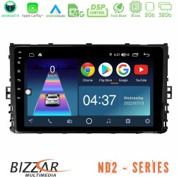 Bizzar ND2 Series 8Core Android14 2+32GB VW MQB 2017-> Navigation Multimedia Tablet 9" Με Carplay & Android Auto Bizzar ND2 Series 8Core Android14 2+32GB VW MQB 2017-> Navigation Multimedia Tablet 9" Με Carplay & Android Auto