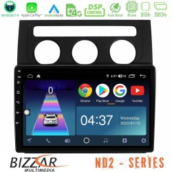 Bizzar ND2 Series 8Core Android14 2+32GB VW Touran 2003-2011 Navigation Multimedia Tablet 10" Με Carplay & Android Auto Bizzar ND2 Series 8Core Android14 2+32GB VW Touran 2003-2011 Navigation Multimedia Tablet 10" Με Carplay & Android Auto
