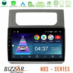 Bizzar ND2 Series 8Core Android14 2+32GB VW Touran 2011-2015 Navigation Multimedia Tablet 10" Με Carplay & Android Auto Bizzar ND2 Series 8Core Android14 2+32GB VW Touran 2011-2015 Navigation Multimedia Tablet 10" Με Carplay & Android Auto