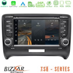 Bizzar Audi TT 2006-2013 8Core Android14 4+64GB Navigation Multimedia Tablet 7" Με Carplay & Android Auto (OEM Style)