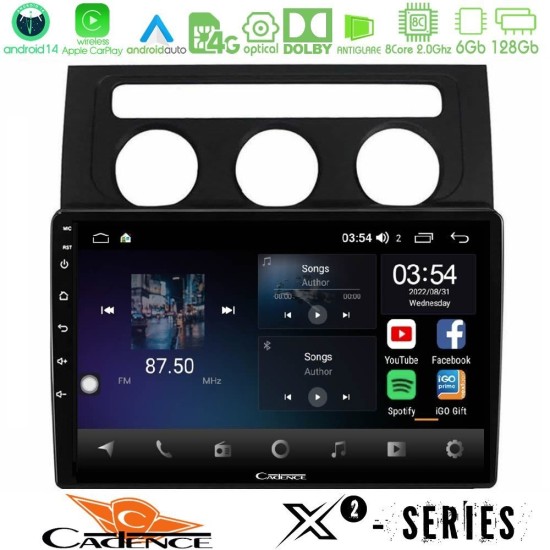 Cadence X2 Series 8Core Android14 6+128GB VW Touran 2003-2011 Navigation Multimedia Tablet 10" Cadence X2 Series 8Core Android14 6+128GB VW Touran 2003-2011 Navigation Multimedia Tablet 10"