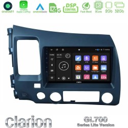 Clarion GL700 Lite Series 8Core Android11 2+32GB Honda Civic 2006-2011 Navigation Multimedia Tablet 9" Με Carplay & Android Auto