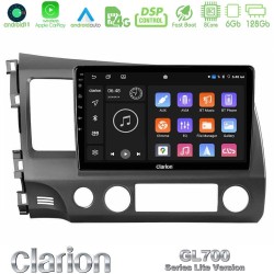 Clarion GL700 Lite Series 8Core Android11 6+128GB Honda Civic 2006-2011 Navigation Multimedia Tablet 10" Με Carplay & Android Auto