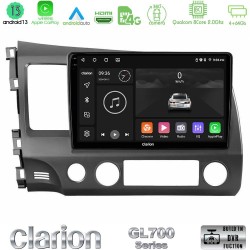 Clarion GL700 Series 8Core Android13 4+64GB Honda Civic 2006-2011 Navigation Multimedia Tablet 10" Με Carplay & Android Auto