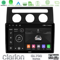 Clarion GL700 Series 8Core Android13 4+64GB VW Touran 2003-2011 Navigation Multimedia Tablet 10" Με Carplay & Android Auto