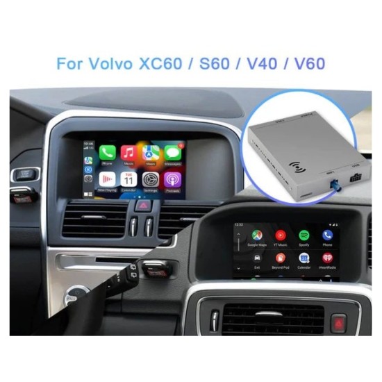 Volvo Sensus Connect 2014-> Wireless CarPlay/Android Auto Interface & Camera In