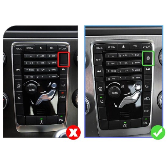 Volvo Sensus Connect 2014-> Wireless CarPlay/Android Auto Interface & Camera In