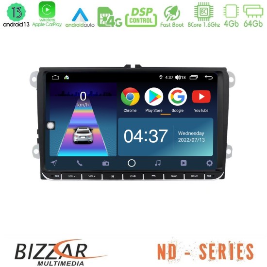 Bizzar ND Series OEM VW Group 8core Android13 4+64GB Navigation Multimedia Deckless 9" με Carplay/AndroidAuto Bizzar ND Series OEM VW Group 8core Android13 4+64GB Navigation Multimedia Deckless 9" με Carplay/AndroidAuto