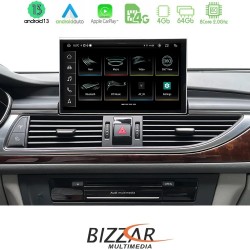 Bizzar Audi A6 2012-2018 Android13 8Core (4+64GB) Navigation Multimedia 8,4" HD OEM Style