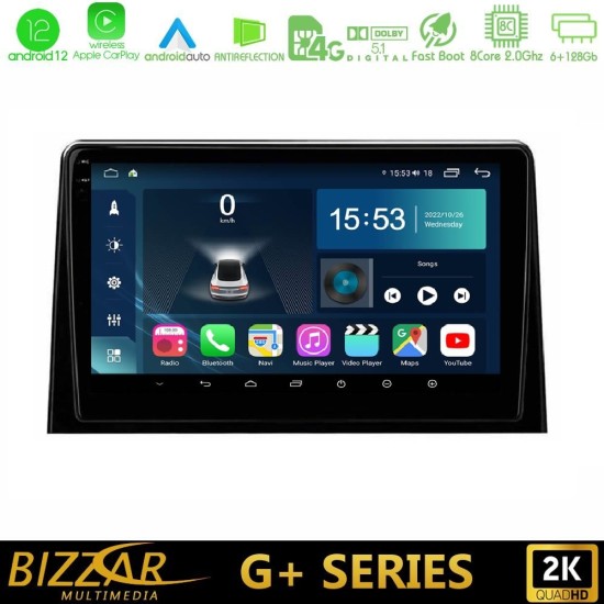 Bizzar G+ Series Peugeot Partner / Citroën Berlingo 2020-> 8core Android12 6+128GB Navigation Multimedia Tablet 10"