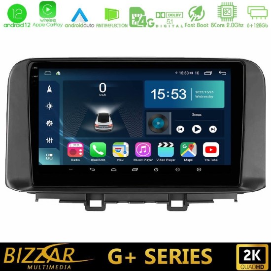 Bizzar G+ Series Hyundai Kona 2018-2023 8core Android12 6+128GB Navigation Multimedia Tablet 9" Bizzar G+ Series Hyundai Kona 2018-2023 8core Android12 6+128GB Navigation Multimedia Tablet 9"