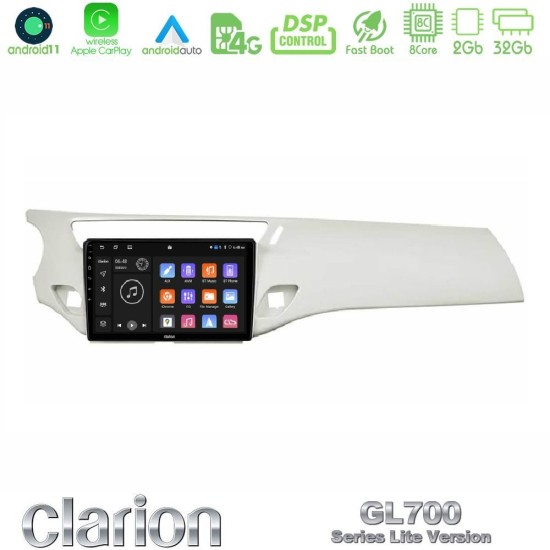 Clarion GL700 Lite Series 8Core Android11 2+32GB Citroen C3 2009-2016 Navigation Multimedia Tablet 9" Με Carplay & Android Auto