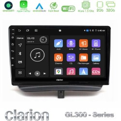 Clarion GL300 Series 4Core Android11 2+32GB Ford Courier 2015-2023 Navigation Multimedia Tablet 9" Με Carplay & Android Auto Clarion GL300 Series 4Core Android11 2+32GB Ford Courier 2015-2023 Navigation Multimedia Tablet 9" Με Carplay & Android Auto