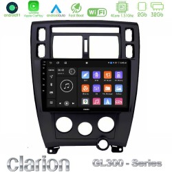 Clarion GL300 Series Hyundai Tucson 2006 – 2013 4Core Android11 2+32GB Navigation Multimedia Tablet 10" Με Carplay & Android Auto