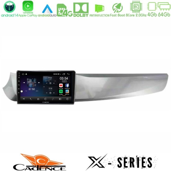 Cadence X Series Alfa Romeo Giulietta 2010-2014 8core Android 14 4+64GB Navigation Multimedia Tablet 10"