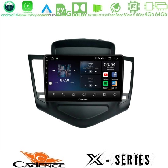 Cadence X Series Chevrolet Cruze 2009-2012 8core Android 14 4+64GB Navigation Multimedia Tablet 9" Cadence X Series Chevrolet Cruze 2009-2012 8core Android 14 4+64GB Navigation Multimedia Tablet 9"