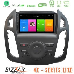 Bizzar 4T Series Ford Transit Connect 4Core Android13 2+32GB Navigation Multimedia Tablet 9"