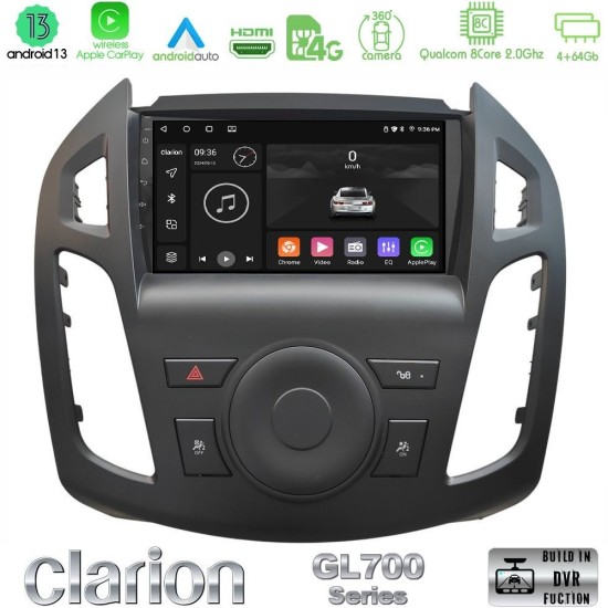 Clarion GL700 Series 8Core Android13 4+64GB Ford Transit Connect Navigation Multimedia Tablet 9" Με Carplay & Android Auto Clarion GL700 Series 8Core Android13 4+64GB Ford Transit Connect Navigation Multimedia Tablet 9" Με Carplay & Android Auto
