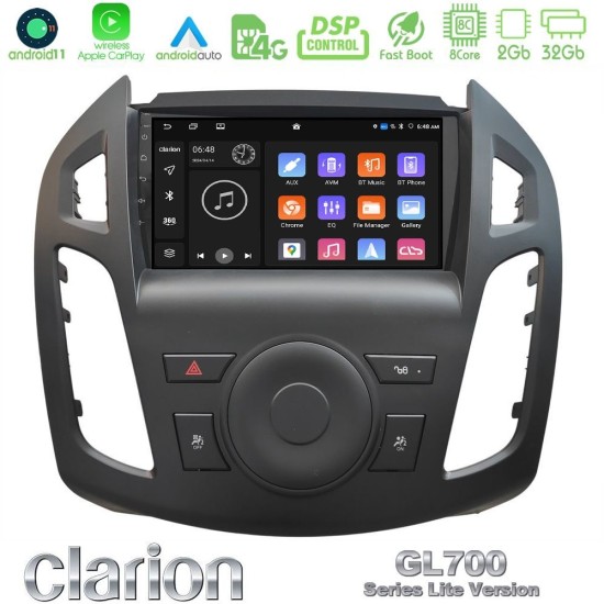 Clarion GL700 Lite Series 8Core Android11 2+32GB Ford Transit Connect Navigation Multimedia Tablet 9" Με Carplay & Android Auto