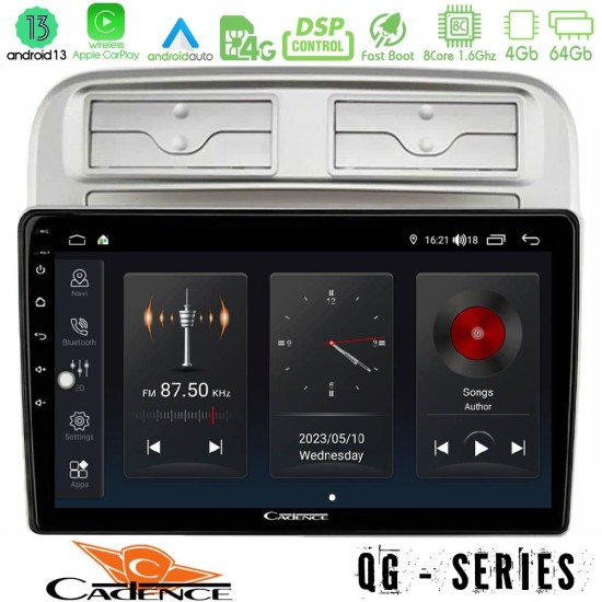 Cadence QG Series 8Core Android13 4+64GB Fiat Grande Punto 2006-2011 Navigation Multimedia Tablet 9" Cadence QG Series 8Core Android13 4+64GB Fiat Grande Punto 2006-2011 Navigation Multimedia Tablet 9"