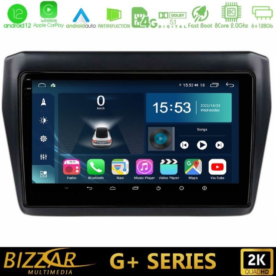 Bizzar G+ Series Suzuki Swift 2017-2023 8core Android12 6+128GB Navigation Multimedia Tablet 9" Bizzar G+ Series Suzuki Swift 2017-2023 8core Android12 6+128GB Navigation Multimedia Tablet 9"