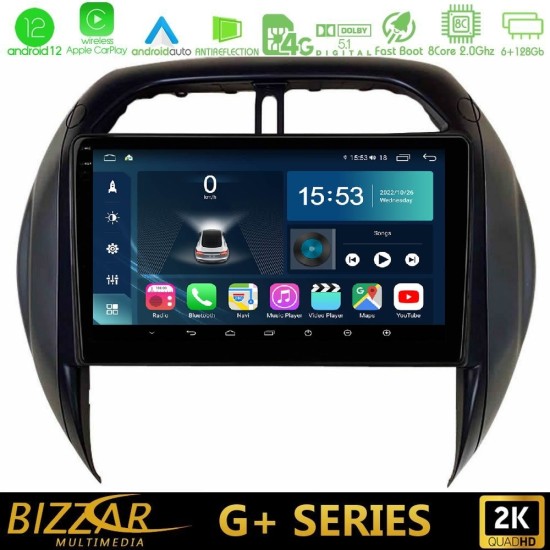 Bizzar G+ Series Toyota RAV4 2001 – 2005 8core Android12 6+128GB Navigation Multimedia Tablet 9"