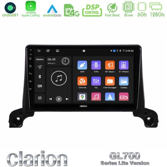 Clarion GL700 Lite Series 8Core Android11 6+128GB Peugeot 3008/5008 2017-2023 Navigation Multimedia Tablet 9" Με Carplay & Android Auto Clarion GL700 Lite Series 8Core Android11 6+128GB Peugeot 3008/5008 2017-2023 Navigation Multimedia Tablet 9" Με Carplay & Android Auto