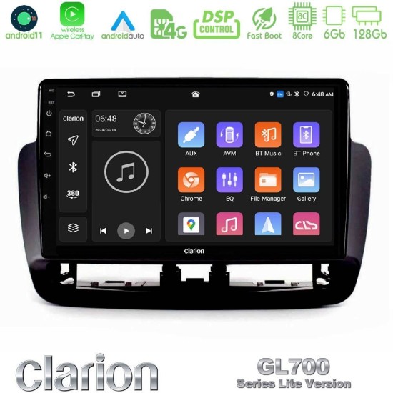 Clarion GL700 Lite Series 8Core Android11 6+128GB Seat Ibiza 2012-2015 Navigation Multimedia Tablet 9" Με Carplay & Android Auto