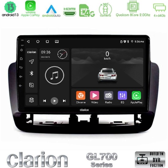 Clarion GL700 Series 8Core Android13 4+64GB Seat Ibiza 2012-2015 Navigation Multimedia Tablet 9" Με Carplay & Android Auto Clarion GL700 Series 8Core Android13 4+64GB Seat Ibiza 2012-2015 Navigation Multimedia Tablet 9" Με Carplay & Android Auto