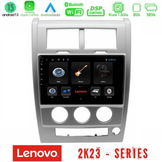 Lenovo Car Pad Jeep Cherokee (KK) 2008-2012 4Core Android 13 2+32GB Navigation Multimedia Tablet 10"