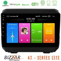 Bizzar 4T Series Jeep Wrangler 2018-> 4Core Android13 2+32GB Navigation Multimedia Tablet 9"