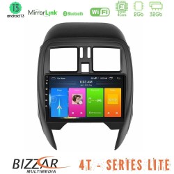Bizzar 4T Series Nissan Micra 2013-2016 4Core Android13 2+32GB Navigation Multimedia Tablet 9"