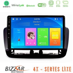 Bizzar 4T Series Seat Ibiza 2012-2015 4Core Android13 2+32GB Navigation Multimedia Tablet 9"