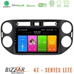 Bizzar 4T Series VW Tiguan (23mm alarm button) 4Core Android13 2+32GB Navigation Multimedia Tablet 9"