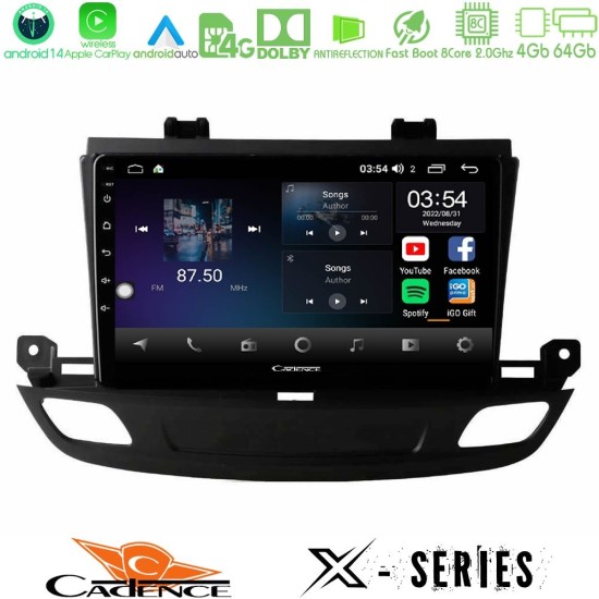 Cadence X Series Opel Insignia 2 2017-2020 8core Android 14 4+64GB Navigation Multimedia Tablet 9" Cadence X Series Opel Insignia 2 2017-2020 8core Android 14 4+64GB Navigation Multimedia Tablet 9"