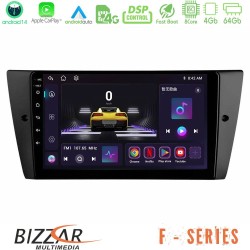 Bizzar F Series 8Core Android14 4+64GB  BMW 3 Series  2006-2011 Navigation Multimedia Tablet 9" Με Carplay & Android Auto