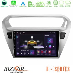 Bizzar F Series 8Core Android14 4+64GB  Citroën C-Elysée / Peugeot 301 Navigation Multimedia Tablet 9" Με Carplay & Android Auto