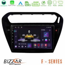 Bizzar F Series 8Core Android14 4+64GB  Citroen C-Elysee / Peugeot 301 Navigation Multimedia Tablet 9" Με Carplay & Android Auto (Μαύρο))